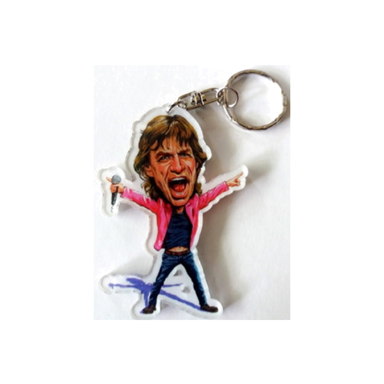 Porta-Chaves Caricatura Mick Jagger